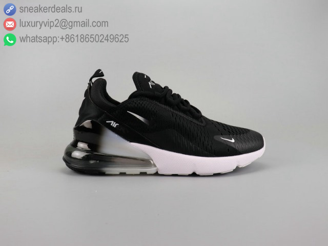 NIKE AIR MAX 270 BLACK FADING WHITE UNISEX RUNNING SHOES